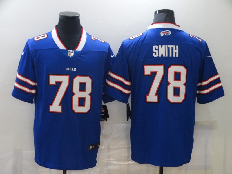 Men's Buffalo Bills Bruce Smith #78 Blue Jersey